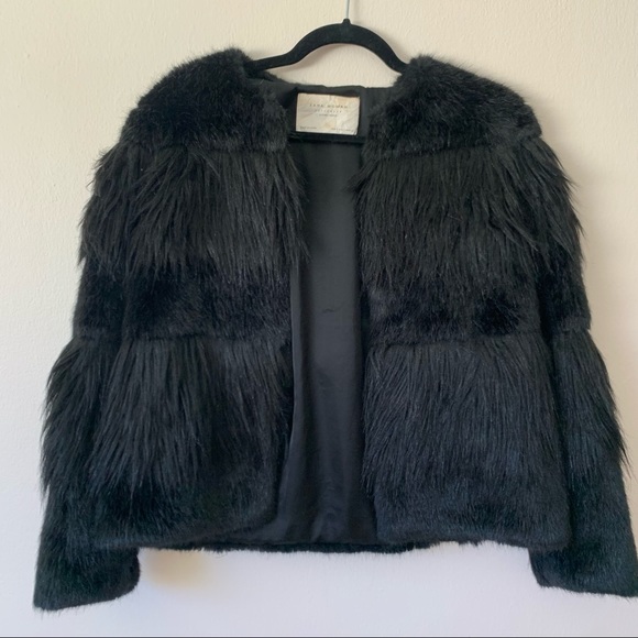 ZARA feux fur coat - Picture 4 of 4
